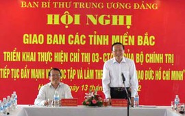 Học và làm theo Bác gắn với thực hiện Nghị quyết Trung ương 4